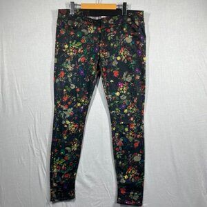 Mother The Looker Magical Forest Jeans Size 34 Floral Denim Made in USA
